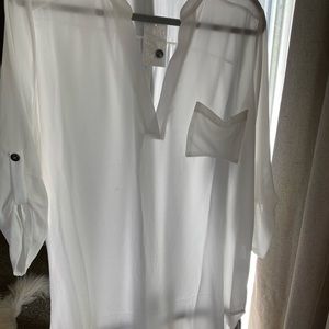 NWT, white blouse